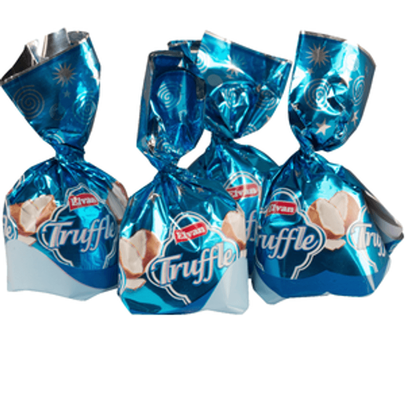 Elvan Kokostryffel 1kg | Storpakk | Luksuriøse sjokoladetrøfler