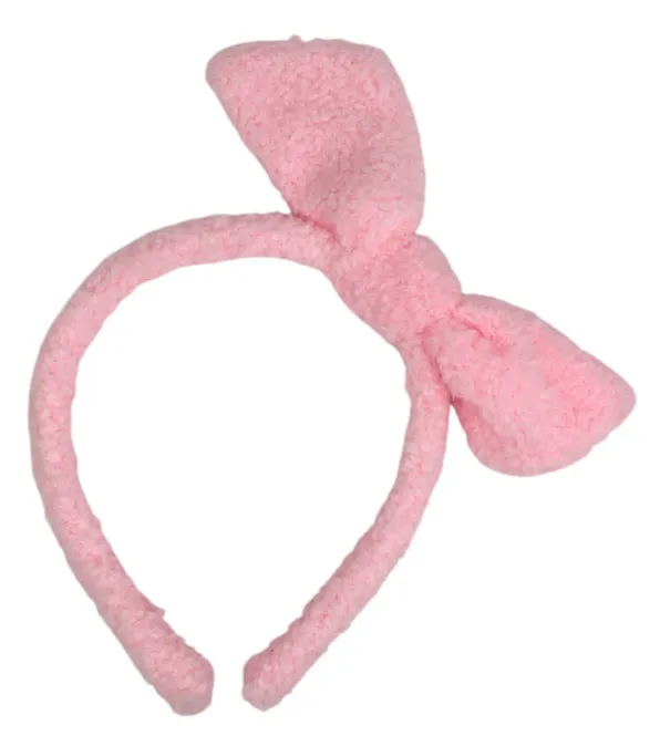 Hovedbilde Hårbøyle fluffy rosa | Søt hårpynt til barn | Bellizza