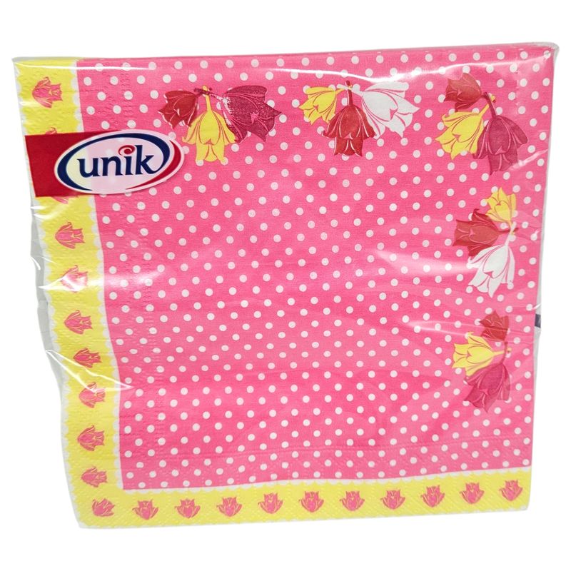 Servietter rosa prikker 20pk 3-lags | 33x33cm