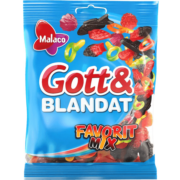 Malaco Godt og Blandet Favorittmix 190g | Datodeal