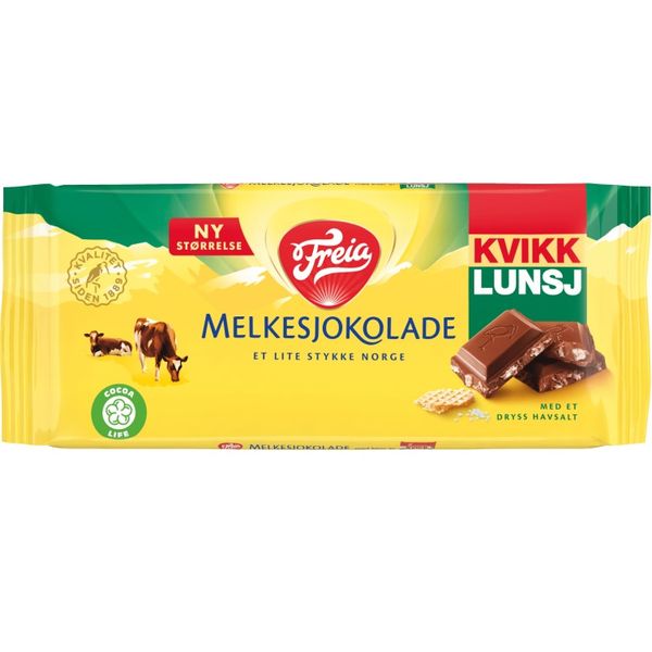 Freia Melkesjokolade Kvikk Lunsj 100g