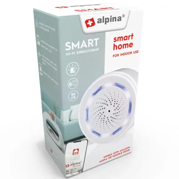 Alpina Wifi Smart Innendørssirene 90DB