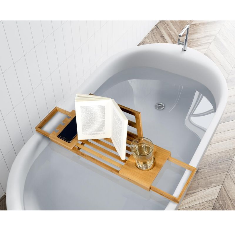 Bambus Badekarbrett- Justerbart fra 50-92 cm | Stødig 