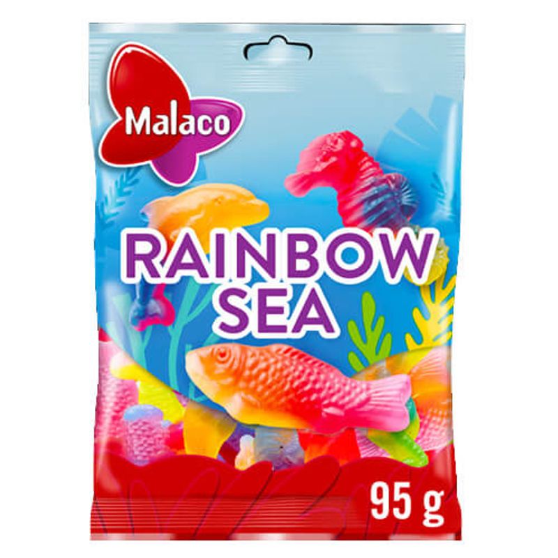 Malaco Rainbow Sea 95g | Fargerik godteblanding med sjøtema