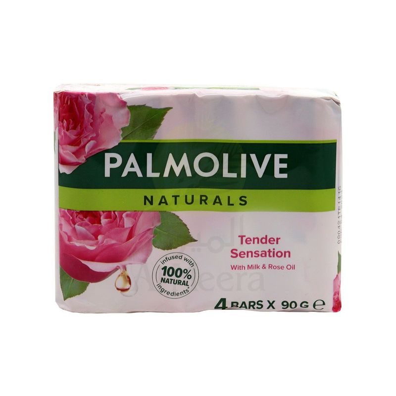 Palmolive Soap Milk & Rose Tender Sensation 4x90g