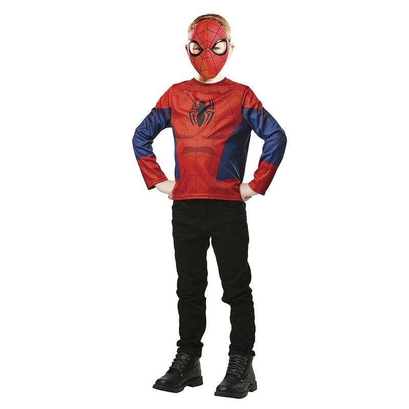 Marvel Spiderman Overdel og Maske Kostyme 5-8år