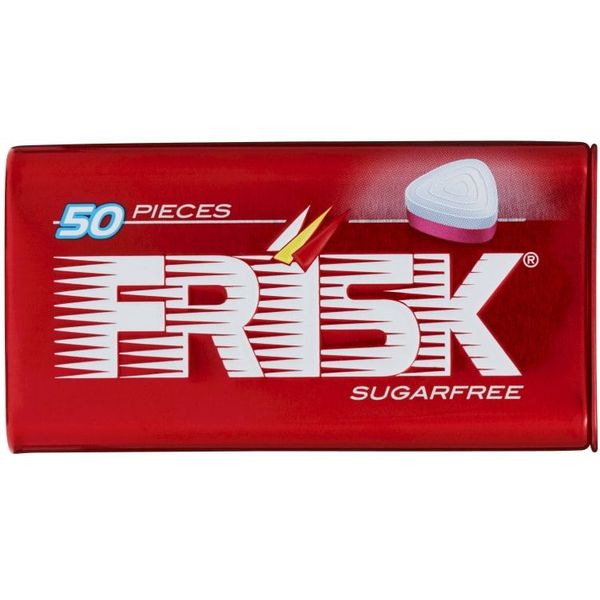 Frisk Tin Strawberry 35g | Datodeal | Sukkerfrie jordbærpastiller