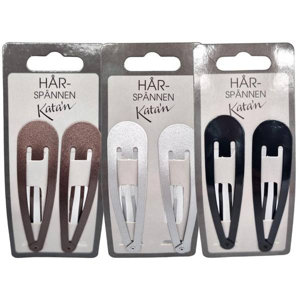 Hårspenne 2pk - Ulike Farger