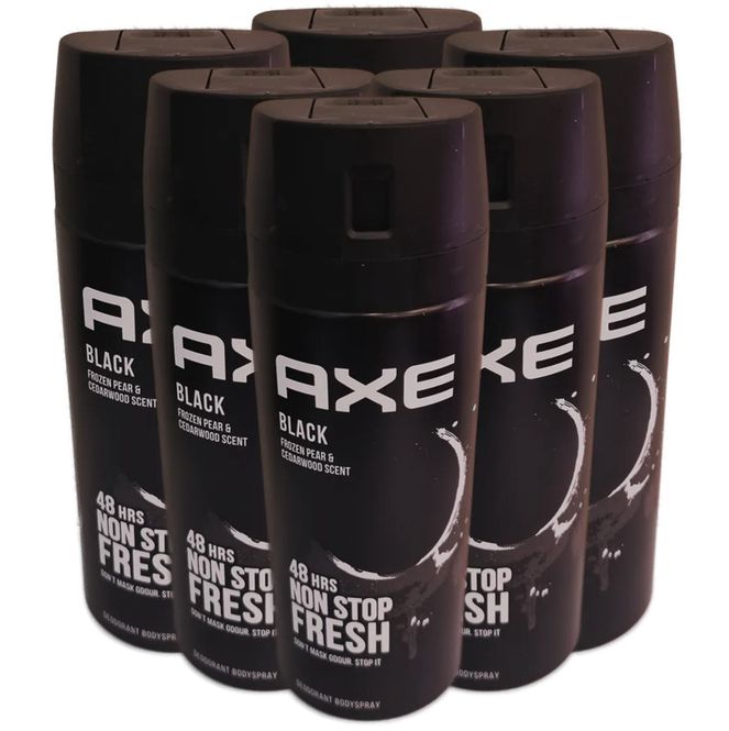 Hovedbilde Axe Black Body Spray 6x150ml | Storpakk