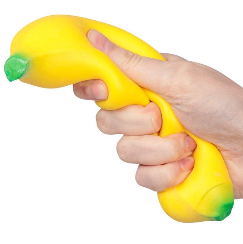 Banan Stressleke 18cm | Squeezeleke fra Tobar | Gel-fylt