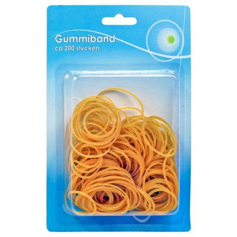 Gummistrikker Brun 200stk 