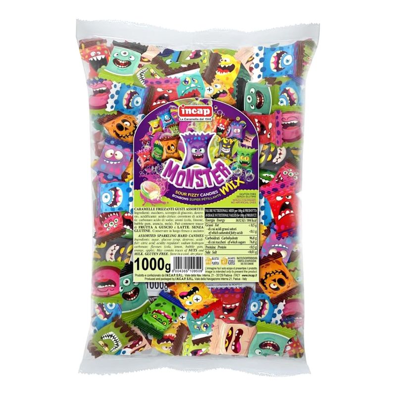 Monster Mix Sour 1kg fruktkarameller | Storpakk
