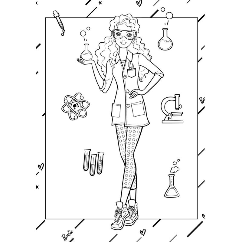 Barbie gigantisk tegnebok 192 sider | Kreativ fargeleggingsbok