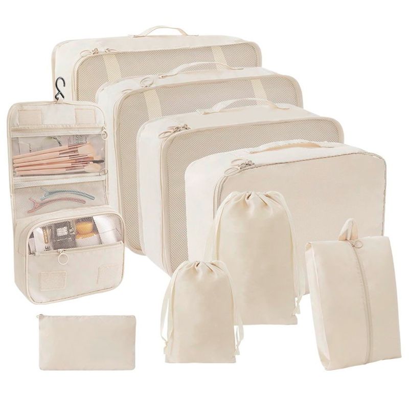 Organiseringssett for reise 9 deler | Scandinavian Collection