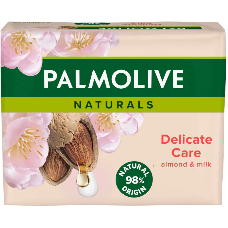 Palmolive Naturals Almond Delicate Care Soap 4x90g