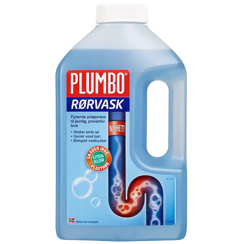 Plumbo Rørvask 1 liter | Effektiv avløpsrens for jevnlig vedlikehold