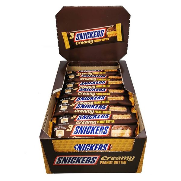 Datodeal | Snickers Creamy Peanut Butter Trippel 32x55g | Storpakk