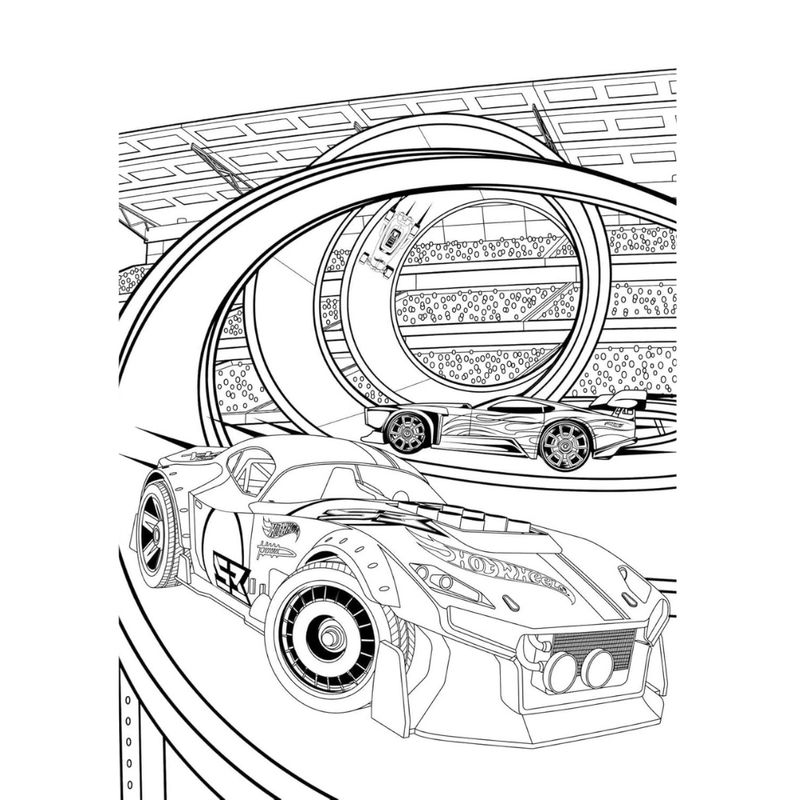 Hot Wheels gigantisk tegnebok 192 sider | Kreativ moro for barn