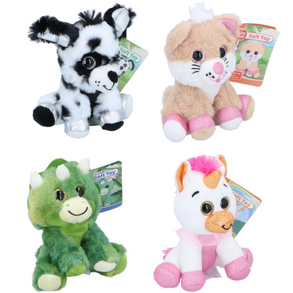 Plysjbamser Glitrende 15cm | 4 Varianter
