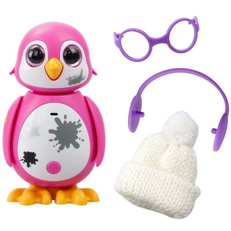 Silverlit Rescue mini pingvin med lys og lyd rosa