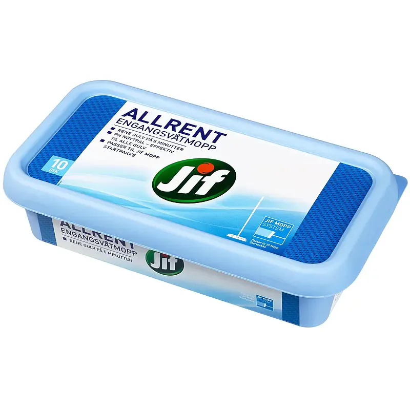 Jif Engangsvåtmopp Allrent 10stk | Frisk duft | Til alle gulv