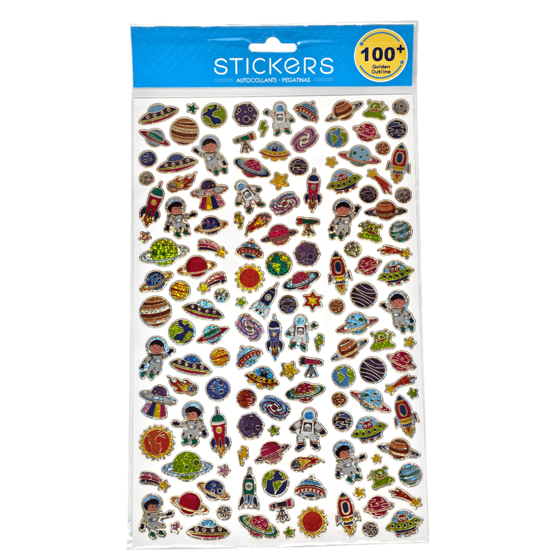 Klistremerker Universet Glinsende 100stk