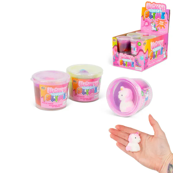 Enhjørning Squishy Slime | Med mochi-figur