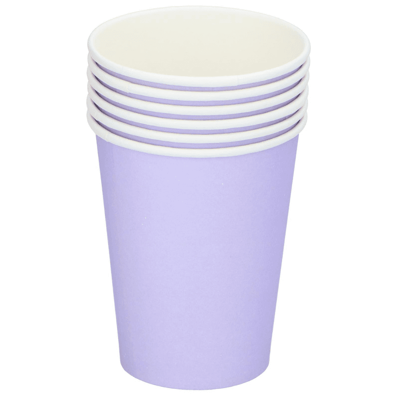 Engangskopper papp 266ml pastell 6pk | 4ass | Fest og bursdag