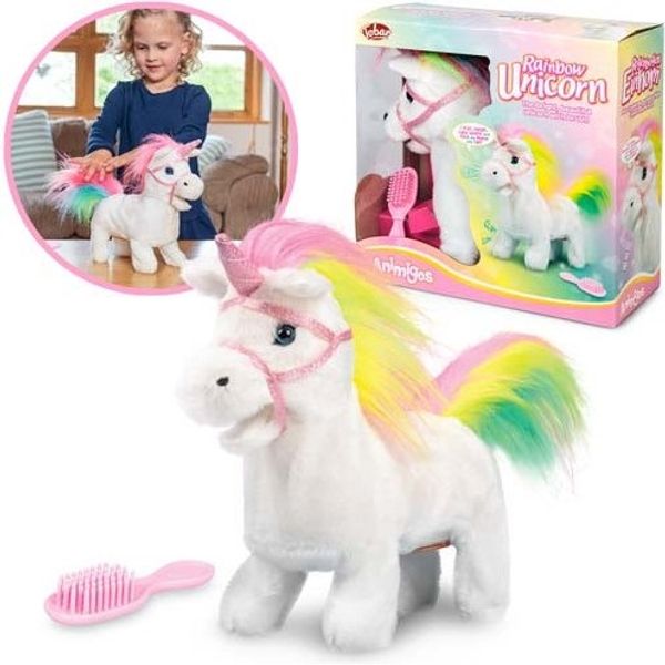 Animigos interaktiv enhjørning regnbue
